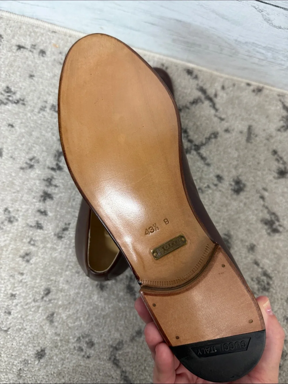 Gucci Men’s Brown Leather Tassel Loafers